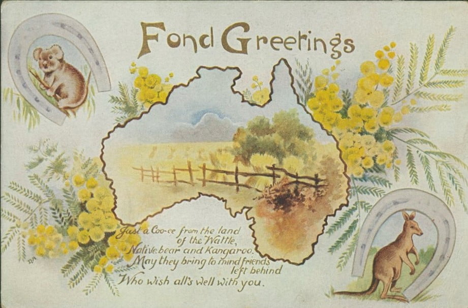 WWI Postcard via State Library of Victoria http://handle.slv.vic.gov.au/10381/16504 